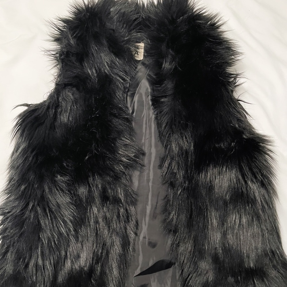 Faux fur vest